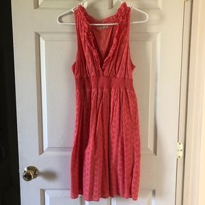 OldNavy coral eyelet dress